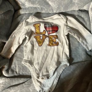 Cute white one piece for 0-3 month old